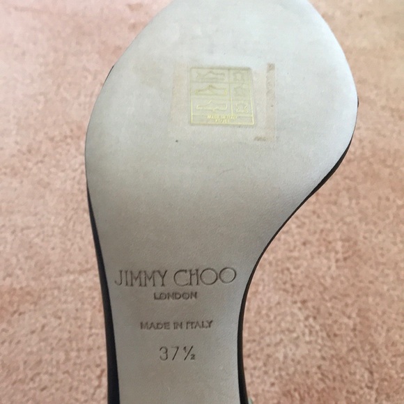 ⭐️HP⭐️JIMMY CHOO Lamba Cube Studded Leather Heels - Picture 7 of 8